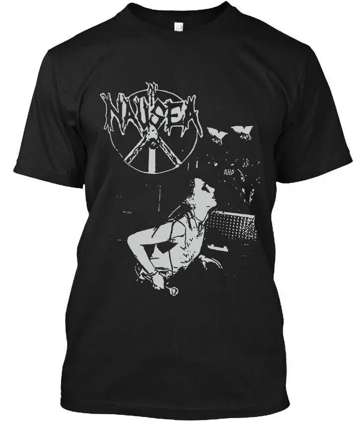 Nausea American Retro Vintage Classic Graphic Logo T-Shirt S-4XL  High Quality 100%Cotton Short Sleeve