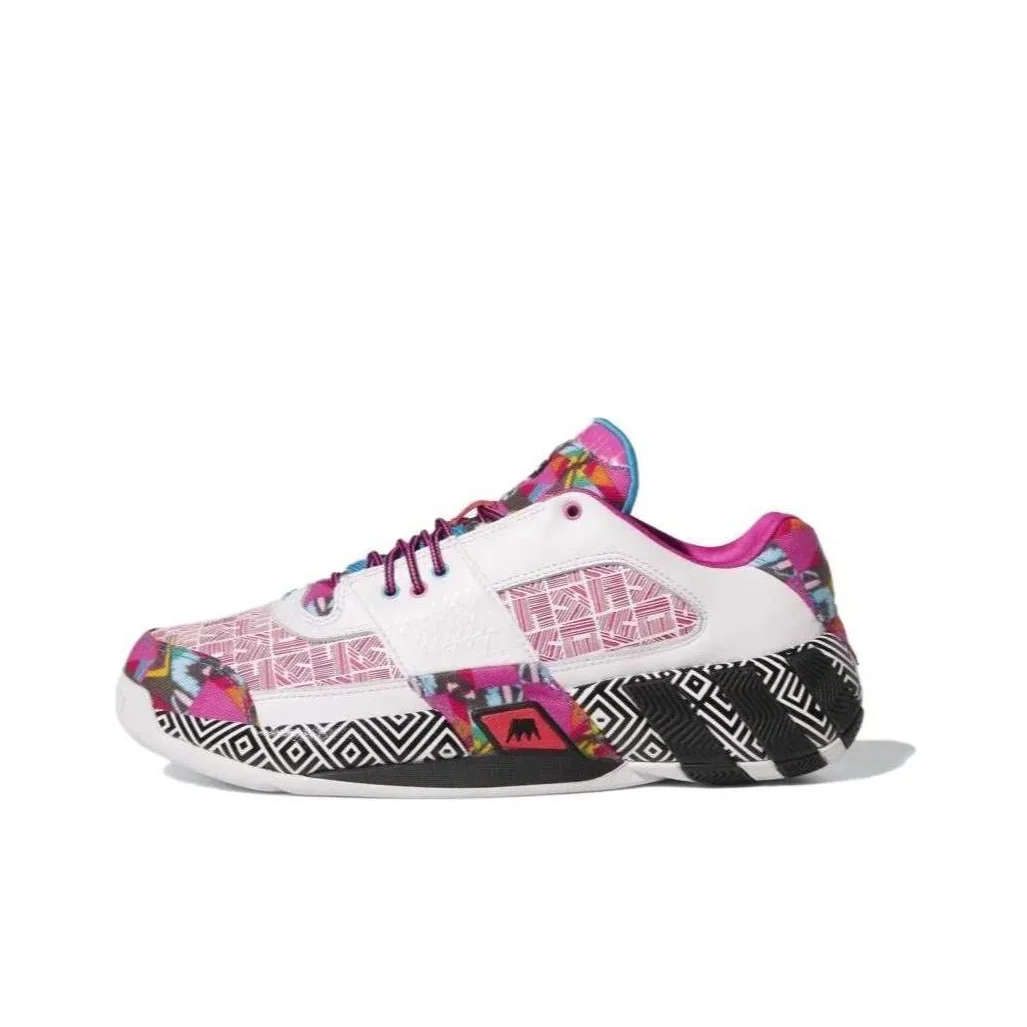 Adidas Agent Gil Restomod Vintage Basketball Shoes Men's Low Top White/Black/Pink GY0361