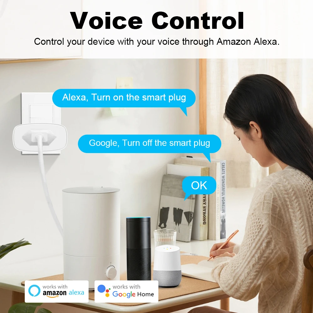 Tuya Smart Life 16A/20A Wifi/Zigbee Brazil Plug Smart Brazil Socket Outlet With Power Monitor APP Control For Alexa Google Home