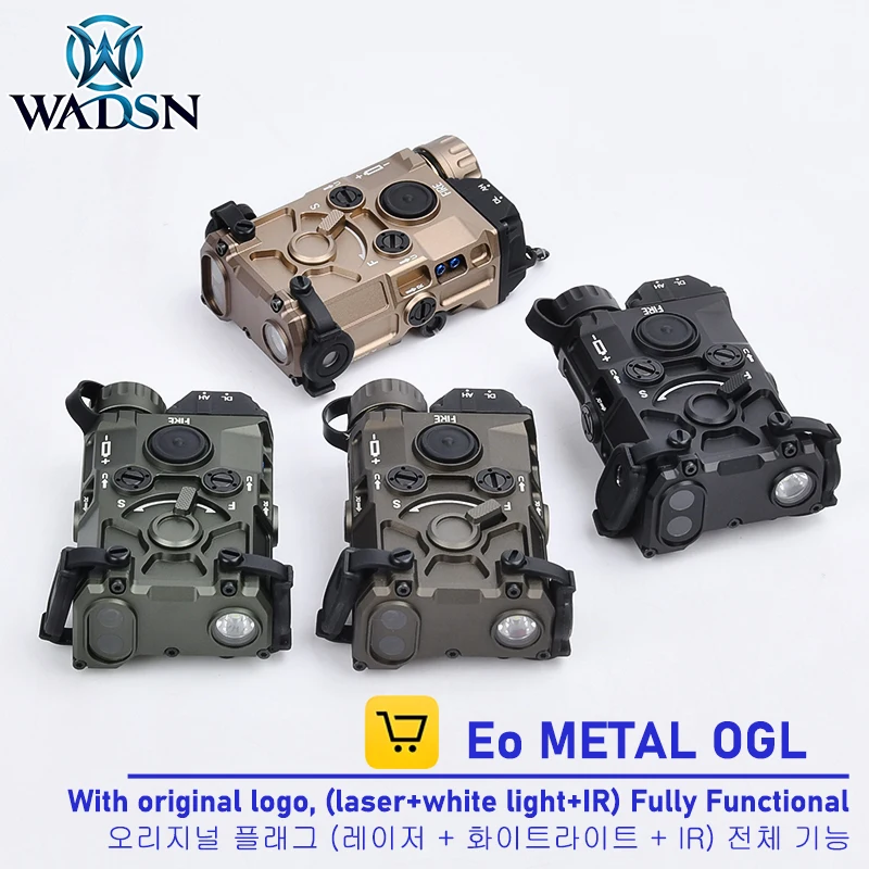 WADSN All Metal OGL Indicator Red Green Blue Dot Sight M300 Flashlight with Remote Button Switch Hunting Scout Light Airsoft CS