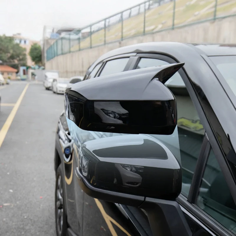 

Black Paint Exterior Horn Mirror Protective Cover Case for Toyota RAV4 2026 Car Modification Accessories