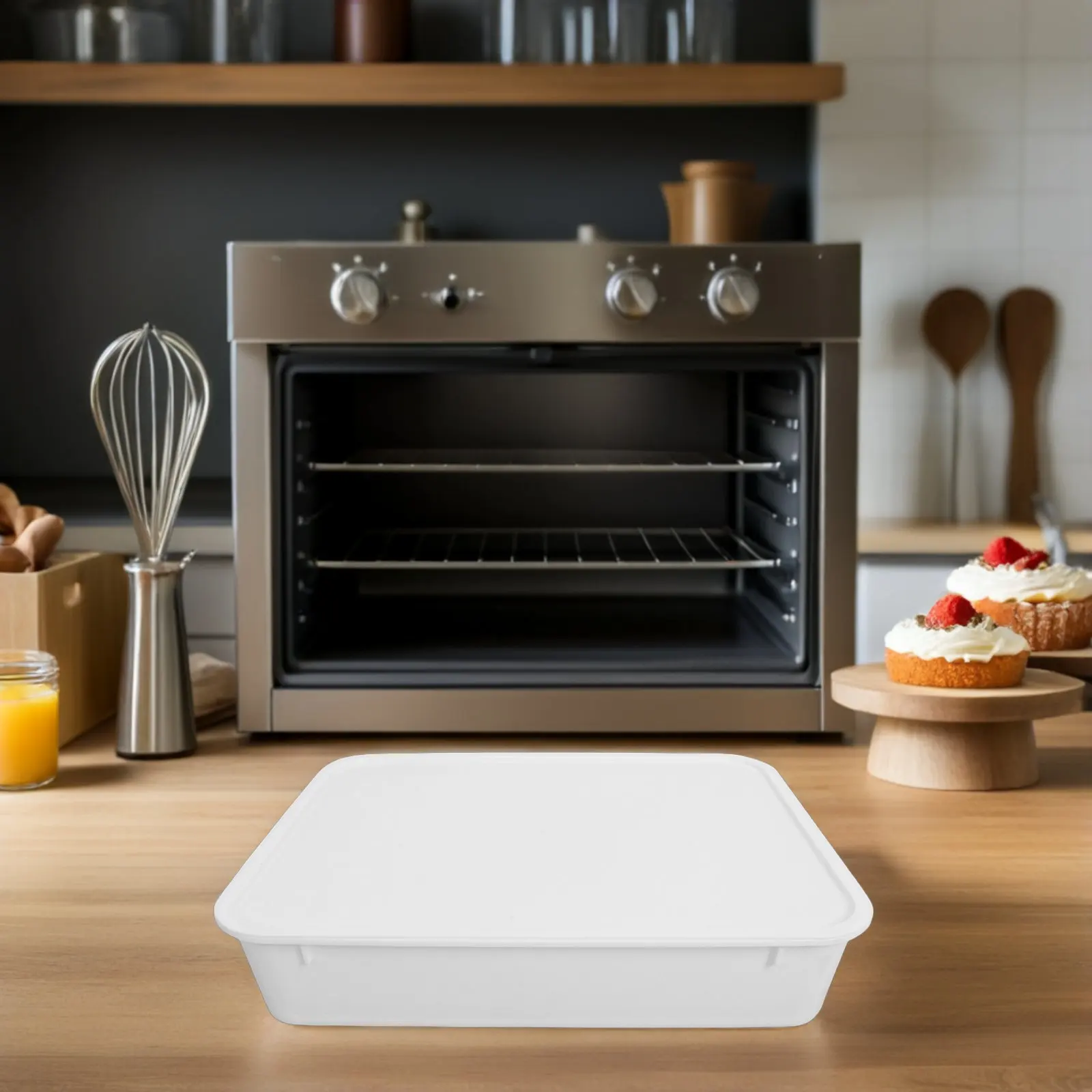 

Пластиковый контейнер для расстойки теста 3 x 13 дюймов, штабелируемый, герметичный, для сохранения свежести, для домашнего хлеба