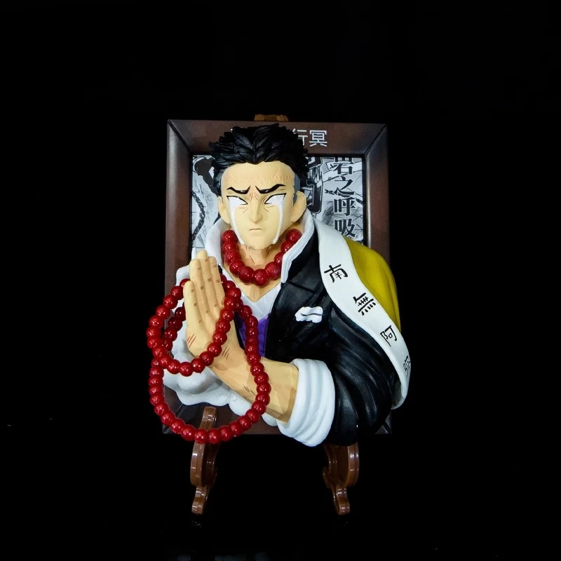 شيطان القاتل عمل الشكل Kanroji Mitsuri Rengoku Kyoujurou الإبداع إطار صور مغناطيس الثلاجة حلية 10 سنتيمتر