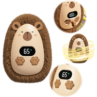 Plush Hand Warmer Electric Hand Warmer Digital Display Mini Hand Warmer Heater 3 Temp Adjustable Portable Hand Heater for Winter