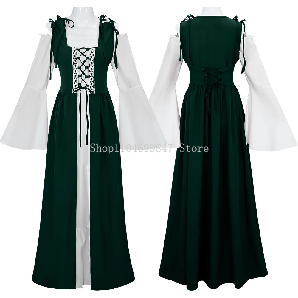 European and American retro palace Greek goddess pirate medieval Irish Set Arabic dress performance renaissance costume women