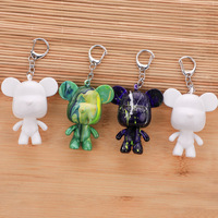 DIY Creative Fluid Bear Doll Toy Handmade Violent Bear Keychain Home Decoration Room Decoration Pendant