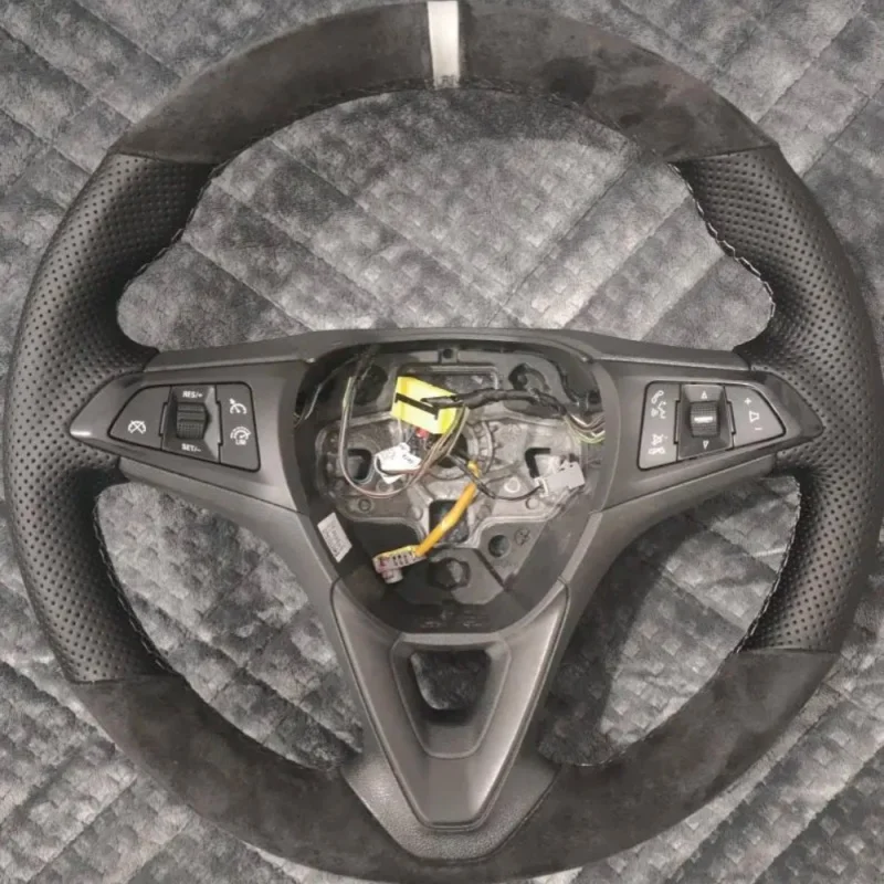 Coprivolante personalizzato in pelle scamosciata per Opel Astra, K Corsa E, Karl, Crossland X, Grandland, Insignia, Zafira