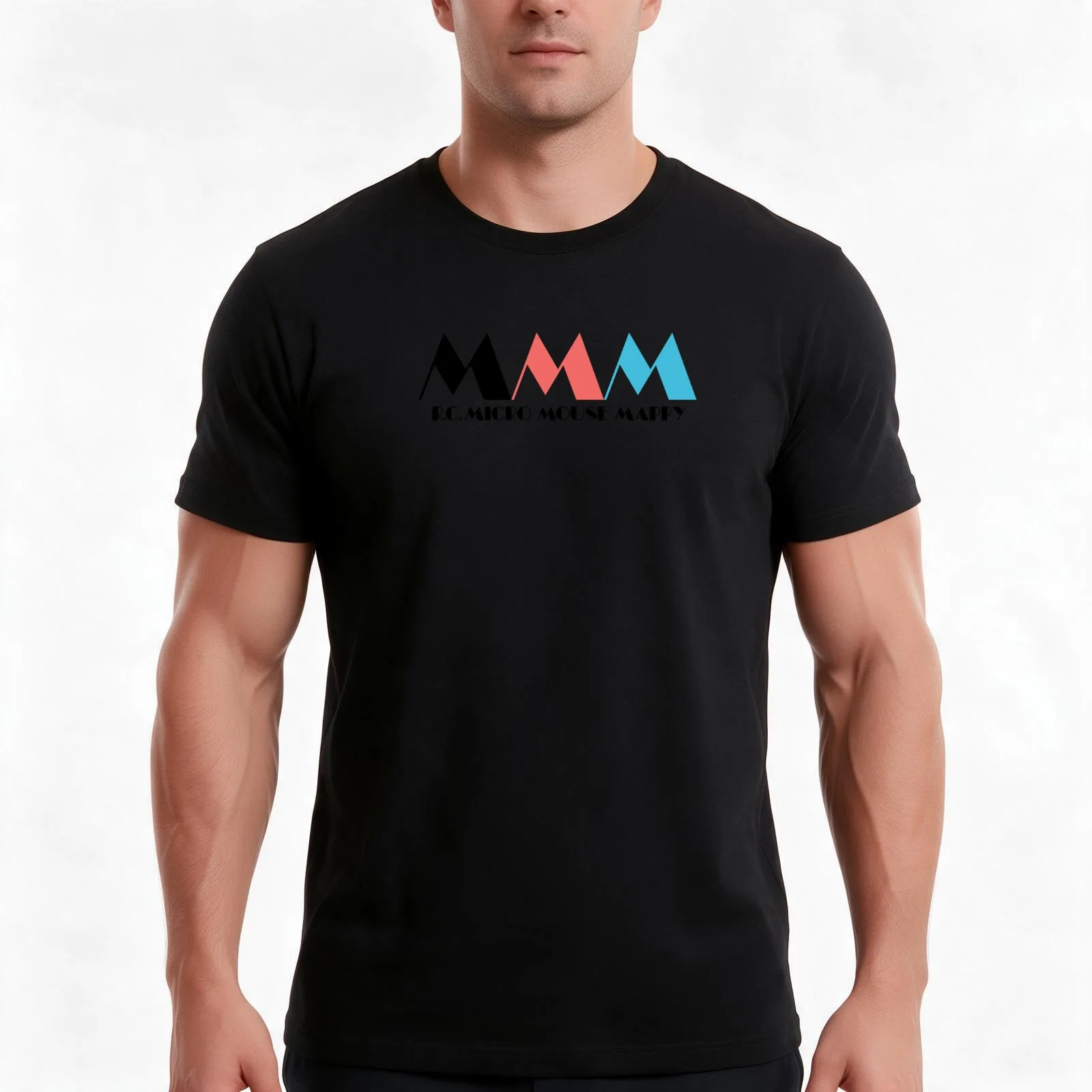 Micro Mouse Mappy Racing Club T-Shirt, Summer Casual Cotton Tee, Oversized Streetwear Tops, Vintage Graphic Print, 100% Cotton