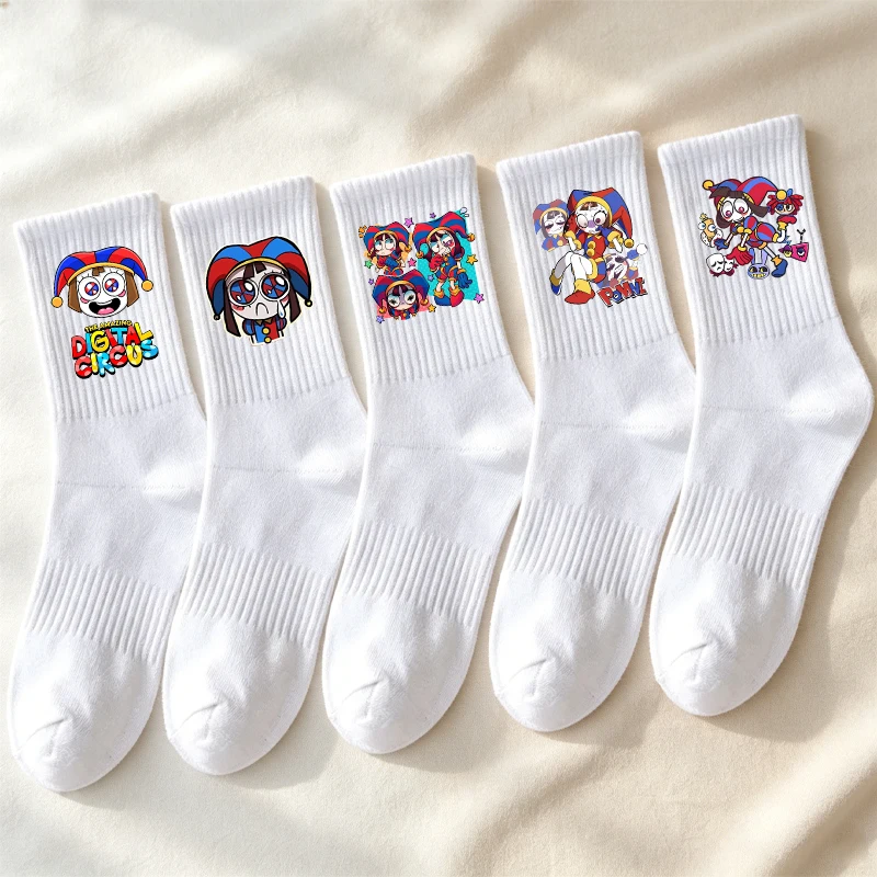 The Amazing Digitals Circus Schweißfeste Strümpfe für Jungen und Mädchen, Anime-Cartoon-bedruckte Socken, Studenten, Outdoor-Sportsocken, Geschenke