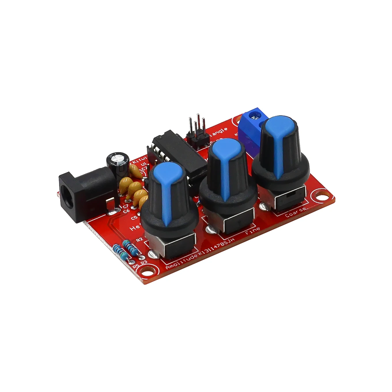 Funkcja generatora sygnału DIY zestaw Sine/trójkąt/kwadrat wyjście 1Hz-1MHz regulowana częstotliwość amplituda XR2206