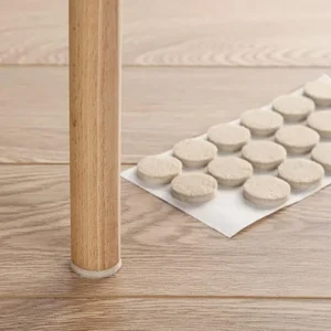 Auto-adesivo Feltro Cadeira Leg Pads, Round and Square Floor Protector, Tabela Pernas Pad Bumper, Anti Slip Mat Móveis, 18 pcs, 180pcs 10 principais vendas argola para cadeira - №4