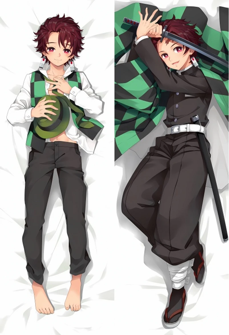 

Аниме Kamado Tanjirou Косплей Подушка «Dakimakura» обнимающий тело Prop