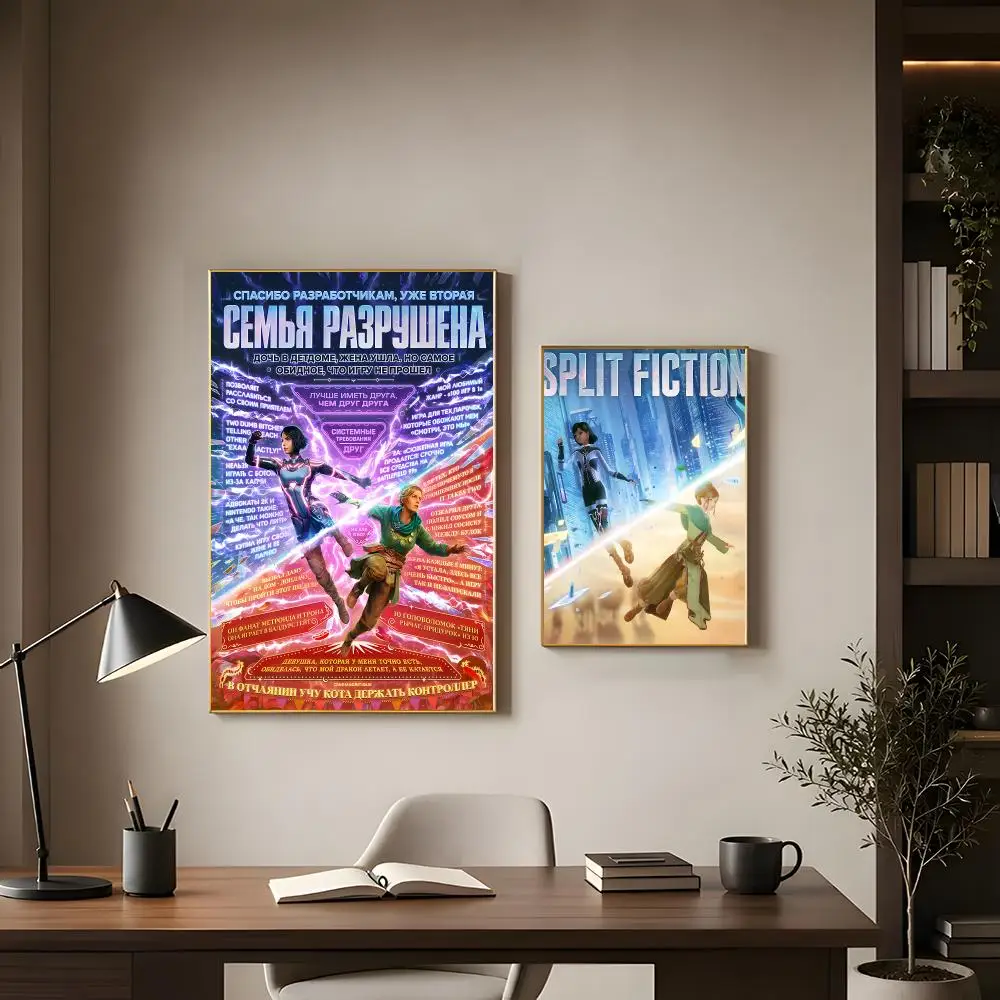 Narrative game Split Fiction Poster Modern Interior Wall Decor & Trendy Home Highlights