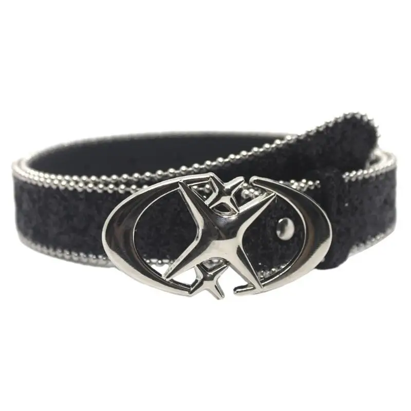 652F حزام الخصر اللامع للنساء حزام الجينز Blingbling حزام السراويل الإكسسوارات