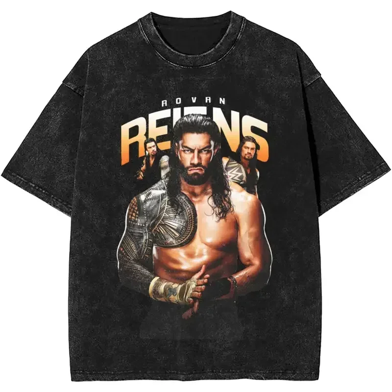 

Roman Reigns Wrestling Winner Champion, хлопковая футболка, уличная футболка в стиле хип-хоп для мужчин, большие размеры