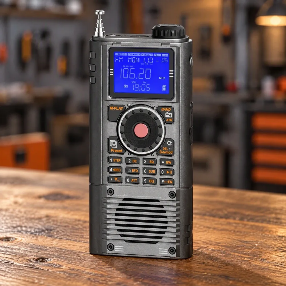 Portable For Radio for SSB Shortwave Reception Wide Band Coverage FM SW AIR VHF UHF Weather Band and BT 5.2 Connectivity