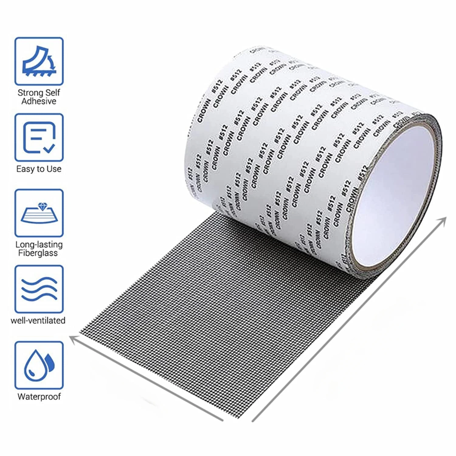 Self-adhesive Window Screen Mosquito Net Repair Tape Window Screen Mesh Sticker Anti-mosquito Window Door Repair Subsidy Tapes