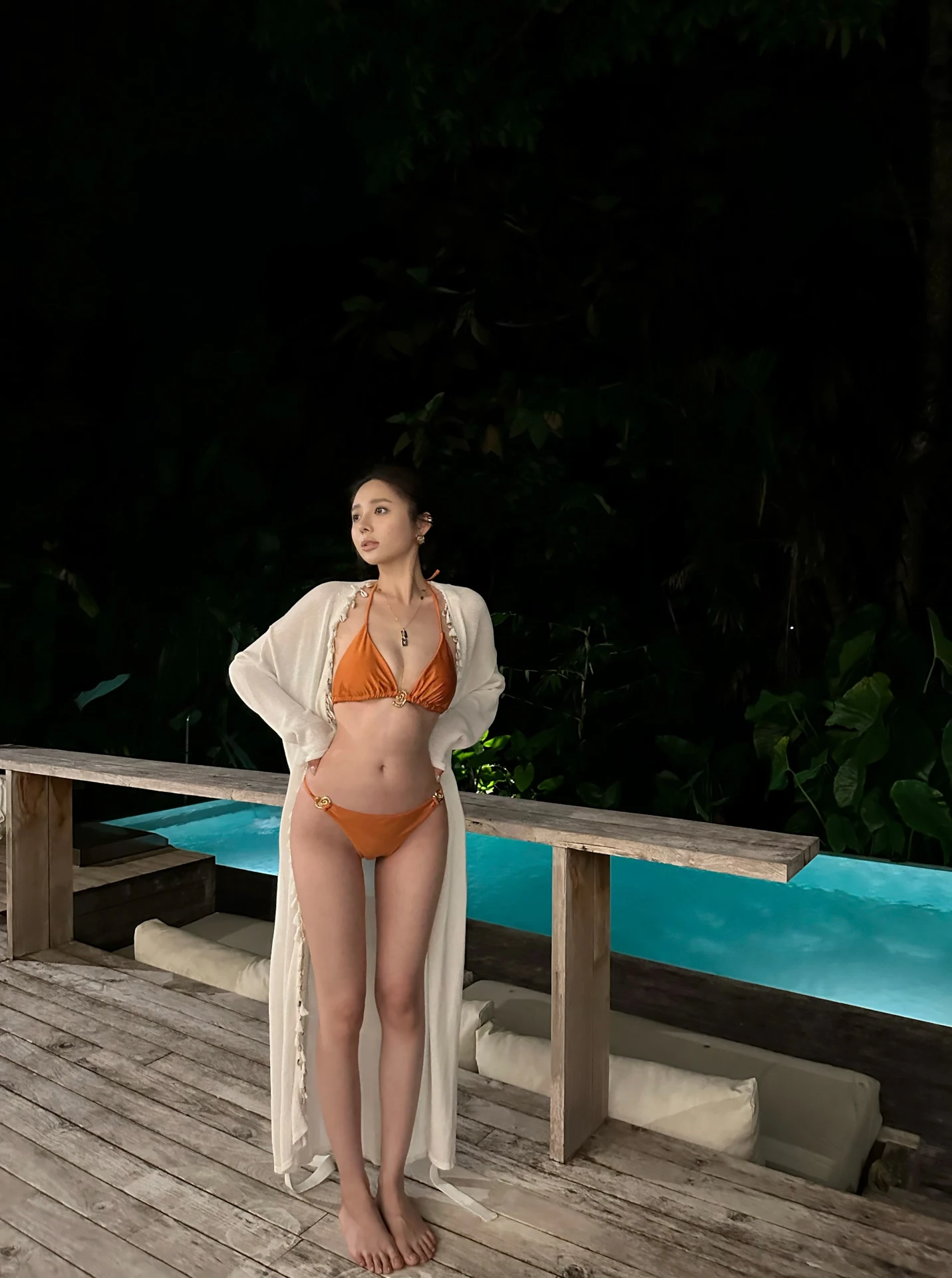 

Женский сексуальный купальник NanaByNana Orange Bikini с бретелями, размер E, из полиэстера и эластичного волокна, для женщин
