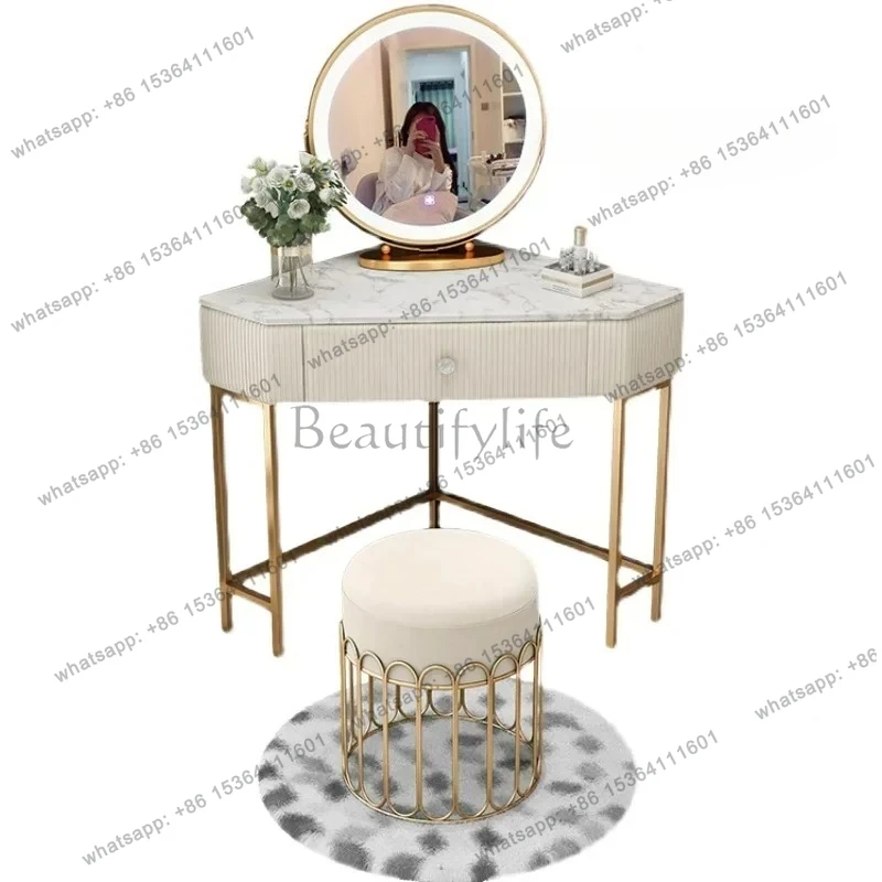 

Smart HomeBeige Organizer Dressing Table Drawers Aesthetic Luxury Bedroom Dressing Table Mirror Unique Escritorio De Maquillaje