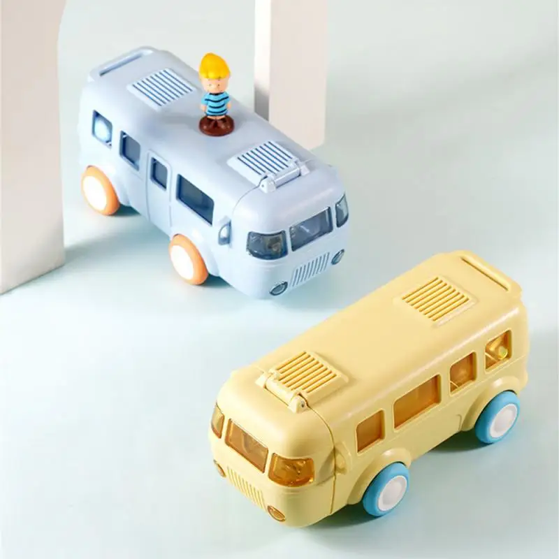 Children Creativity Bus Water Bottle Outdoor Kettle Car Shape Water Cup Coasting Car Straw Water Cup Drinkware Birthday Gift