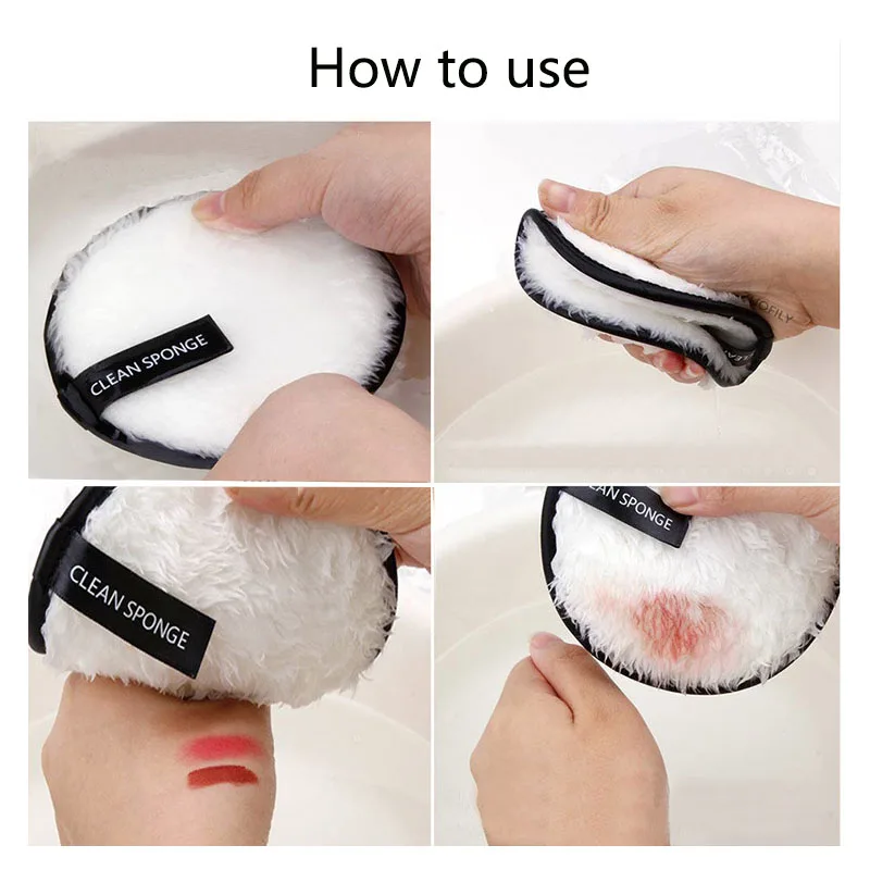 ฟองน้ำกำจัดเครื่องสำอางแบบใช้ซ้ำได้ |   ทำความสะอาดผิวหน้าด้วยเส้นใยละเอียดมาก |   (ขายส่ง-มีจำหน่าย) อุปกรณ์เสริมความงาม