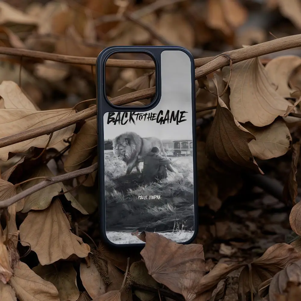 

P-Paulo Londra Back To The Game Phone Case For iPhone 16 15 14 13 12 11 Pro Max Plus Black Frame Acrylic Carbon Fiber Hard Shell