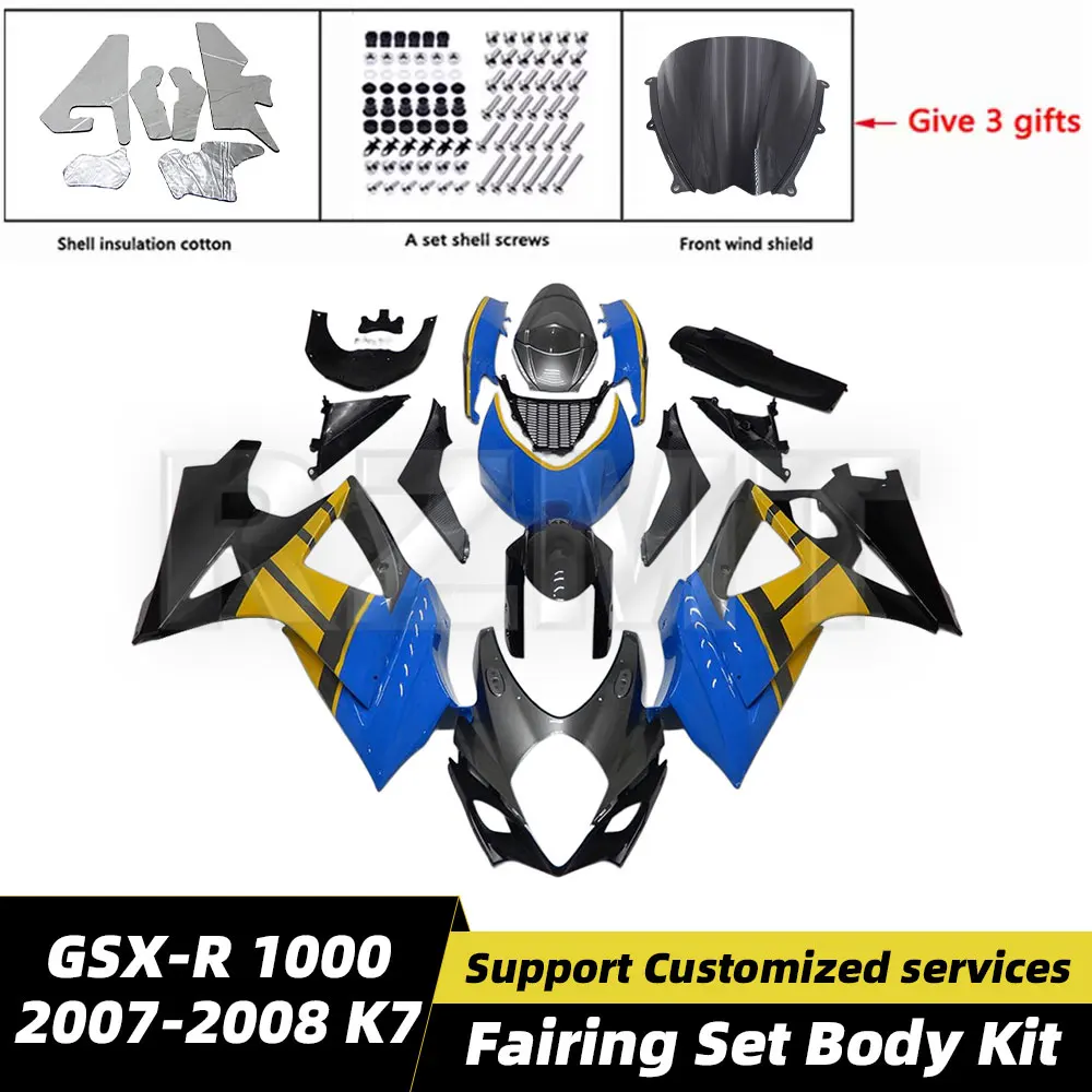 

Motorcycle Fairing Set Body Kit Plastic For Suzuki GSXR GSX-R 1000 2007-08 K7 Accessories Injection Bodywork 07-08 S1007-101a