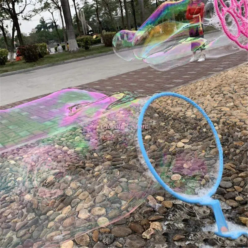 Y1UB 6pcs 거대한 거품 점보 비치 가든 파티 Sup을위한 다채로운 버블 스틱 만들기