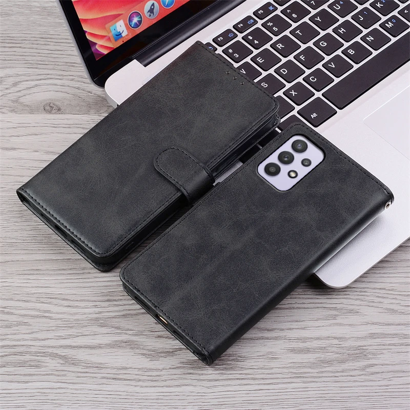 A32 4G/A32 5G Hülle für Samsung Galaxy A32, Leder Flip Wallet Cover für Samsung Galaxy A32 5G, Book Cover Coque Fundas
