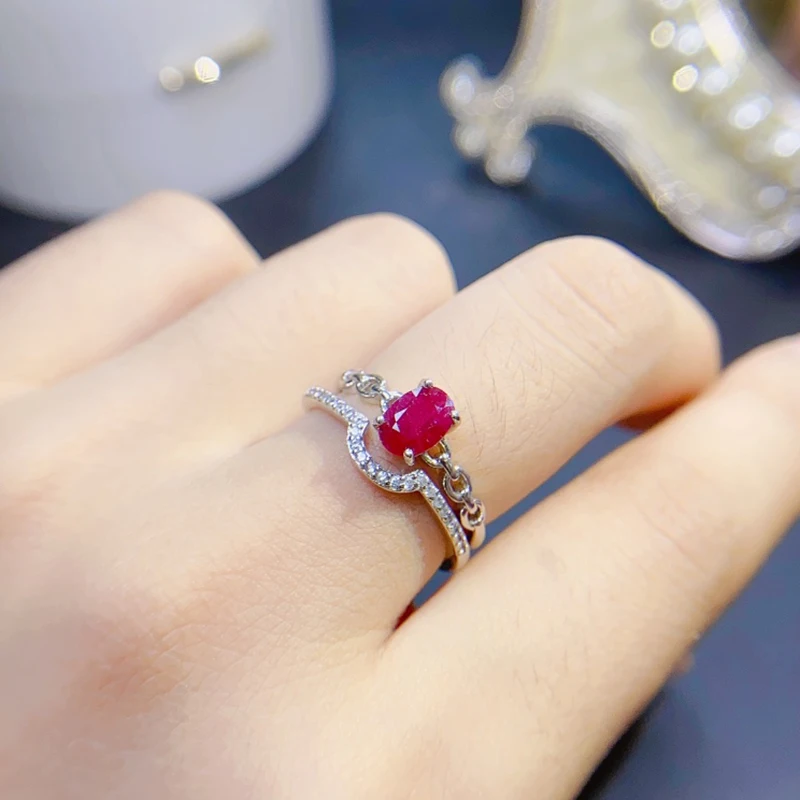 

Natural Ruby Rings for women silver 925 jewelry luxury gem stones 18k gold plated free shiping items