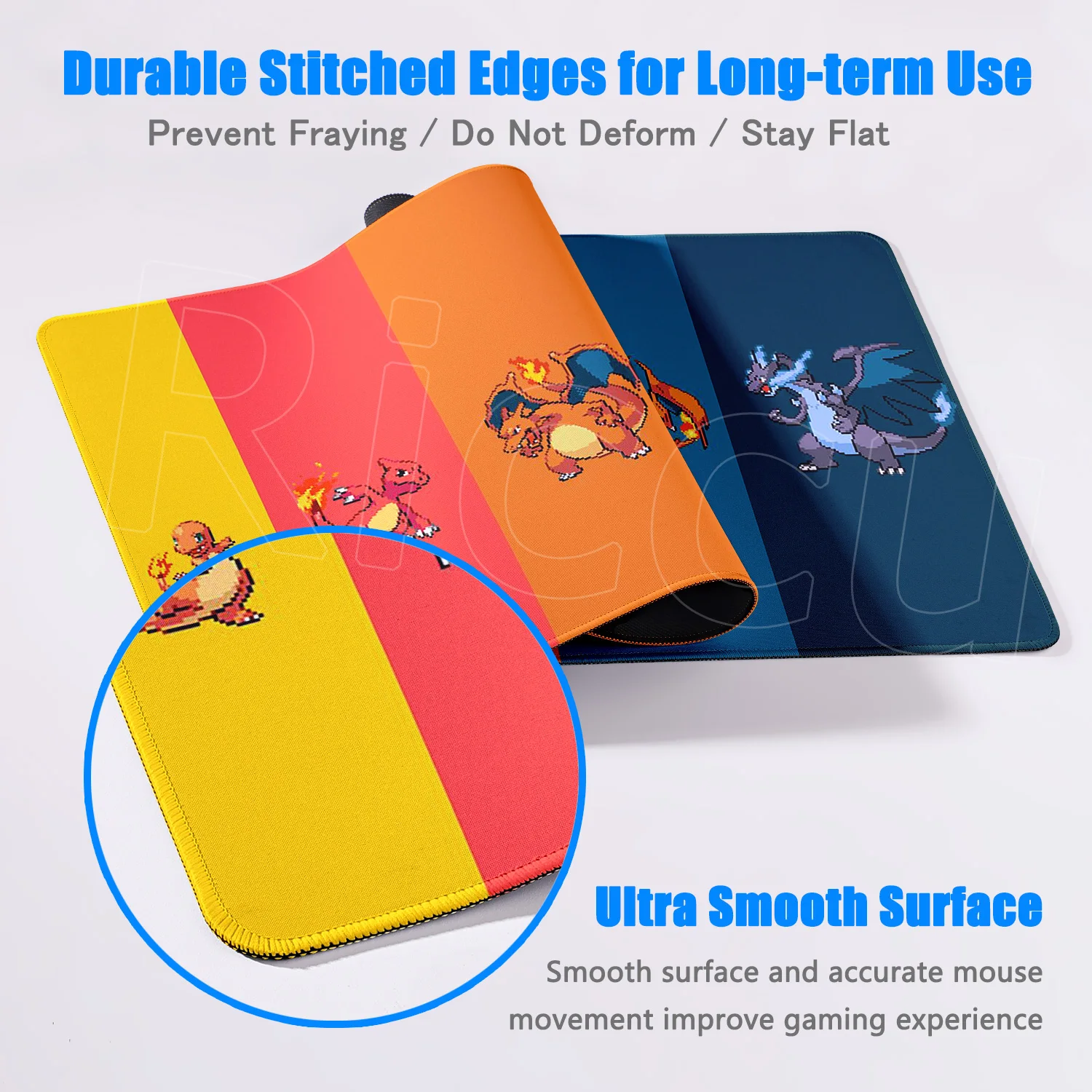 Hd impressão p-pokemon-c-charizard mousepad tapete de mesa com almofada acessórios de jogos prime gaming xxl teclado estofamento tapete