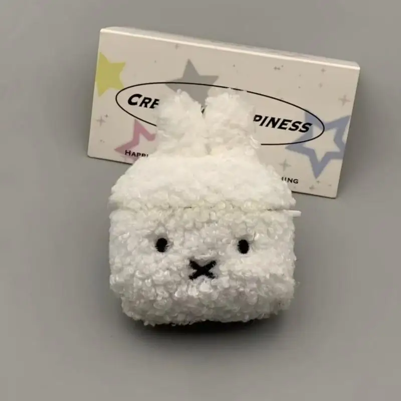 새로운 Miffy 블루투스 이어폰 커버 일본 Kawaii 소녀 플러시 Airpods 4/3/pro2 이어폰 커버 커플 만화 선물