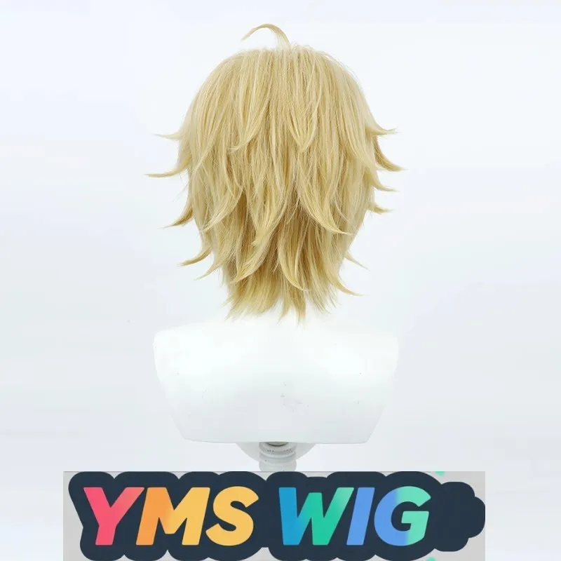 [YMS WIG] Tomorrow's Ark Tequila Cos Wig Operator Is Hairy And The Top Of The Head Is Turned Upside Down And Light Yellow.