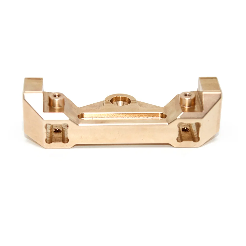 Metal Brass Front Bumper Mount para YiKong RC Crawler Car, Upgrade Peças Acessórios, 1/10 YK4102 YK4103, 1/8 YK4082