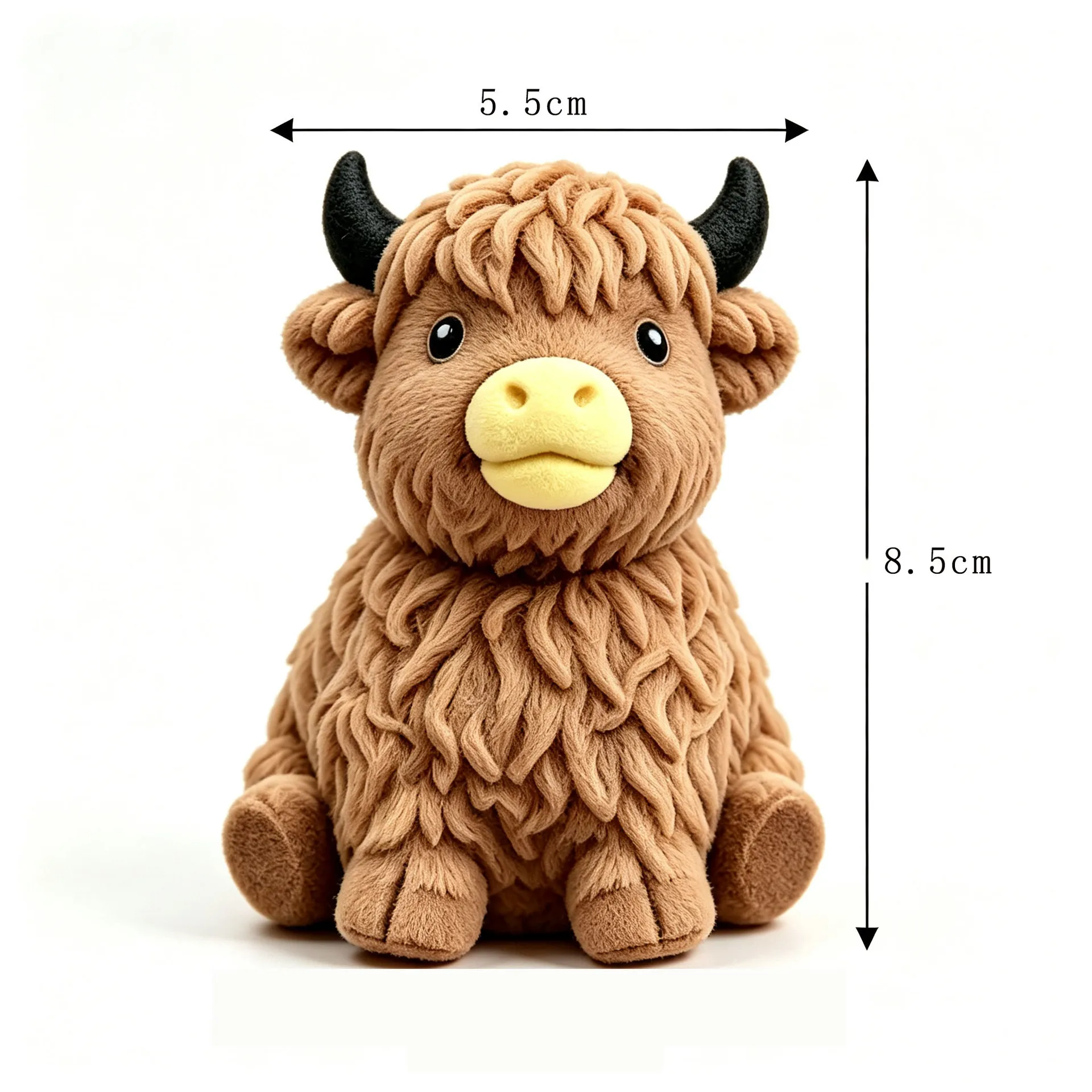 Handmade Cute Scottish Highland Cow Blind Box, Crunchy Slow Rebound Squishy Toy, Sensory Squeeze Stress Relief Fidget Gift - view 6