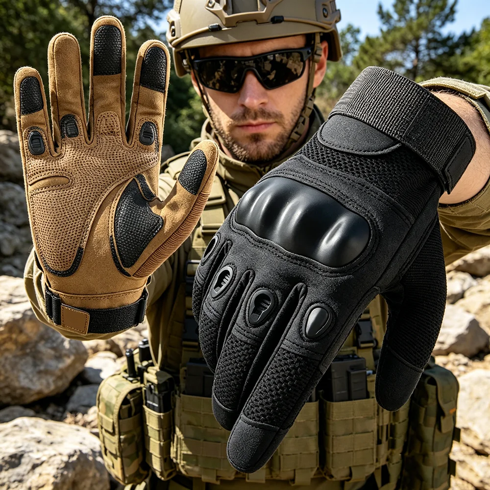 Outdoor Tactical Full‑Finger G - Motorcycle Glove Knuckle recension och pris