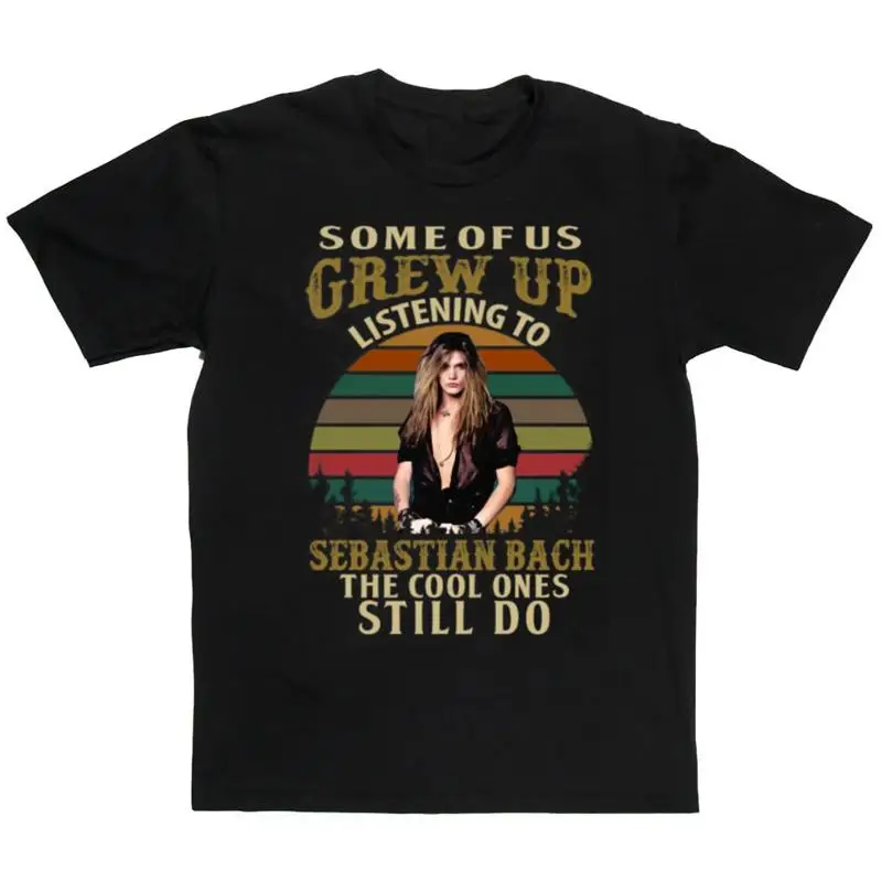 

Черная футболка всех размеров Grew Up Listening To Sebastian Bach