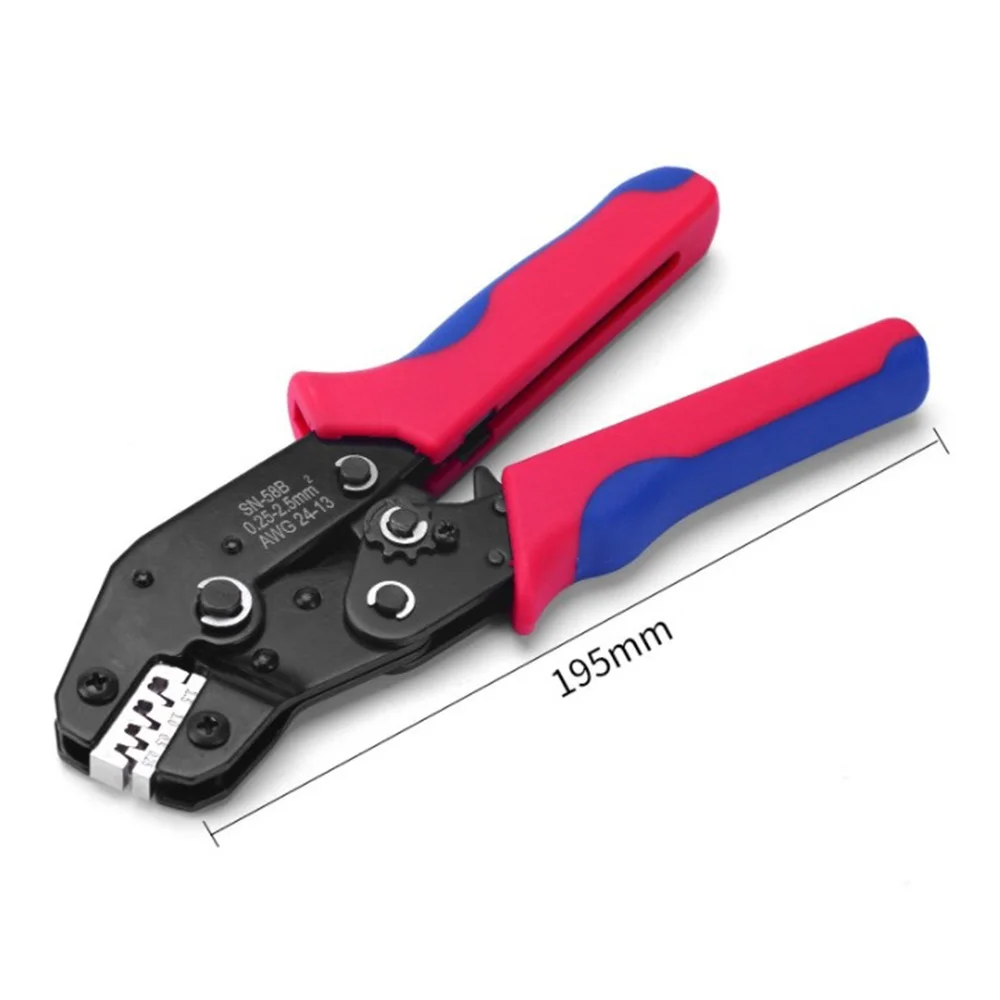 Trending Now SN-58B Ratchet Crimping Plier Crimper Tool 0.25-2.5mm² AWG24-13 for Terminal Wire Electrical Pliers