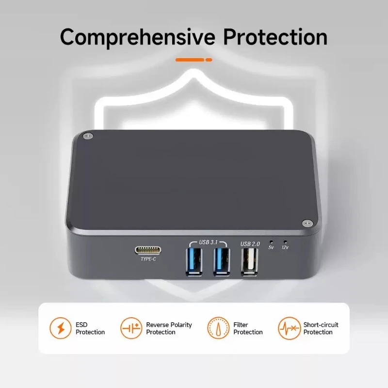 Portable Astronomical Power Supply Hub USB3 Powered Box DC 5.5x2.5 Jack For Astro Accessories