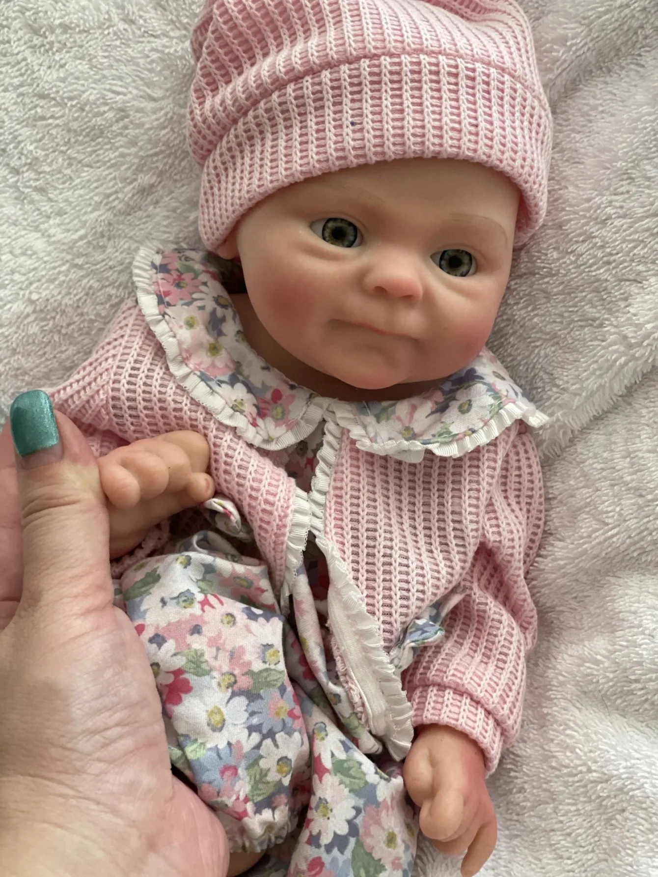 33 cm Silikon Mädchen COCO Offenen Mund Reborn Puppen, 2 Sets Outfits Handgemachte Gemalt Neugeborenen Baby Puppe Spielzeug Reborn Corpo De silikon