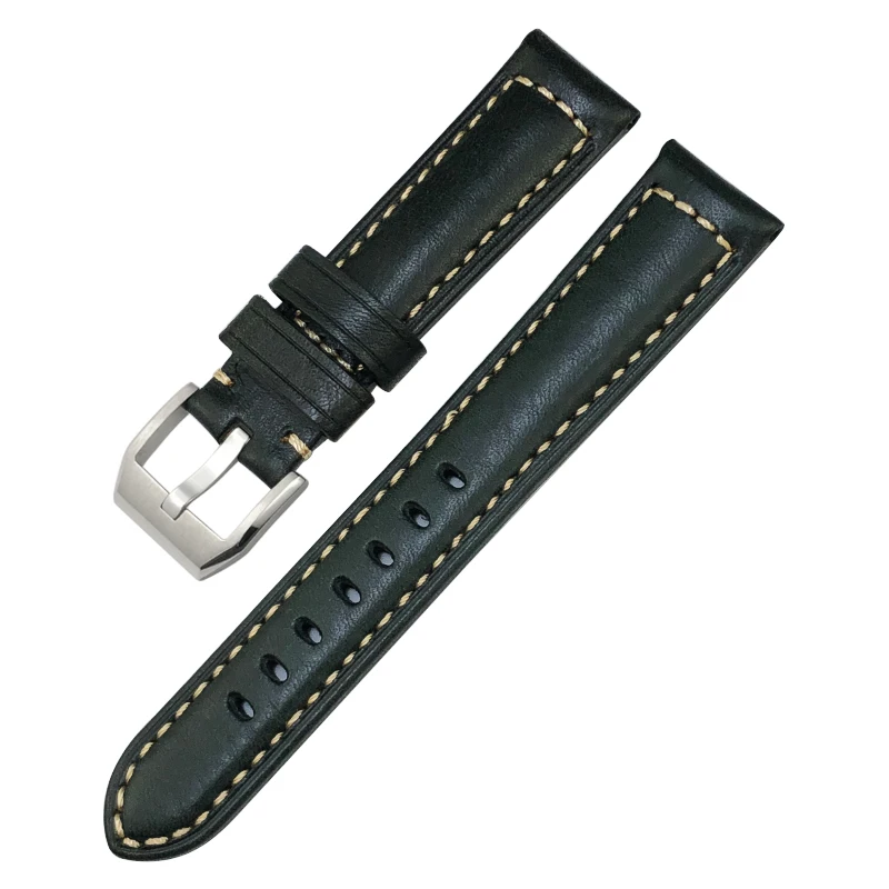 19mm 20mm 21mm 22mm Handmade Genuine Leather Cowhide Watchband for Omega IWC Seiko for Breitling Rolex Watch Strap Big Promotion