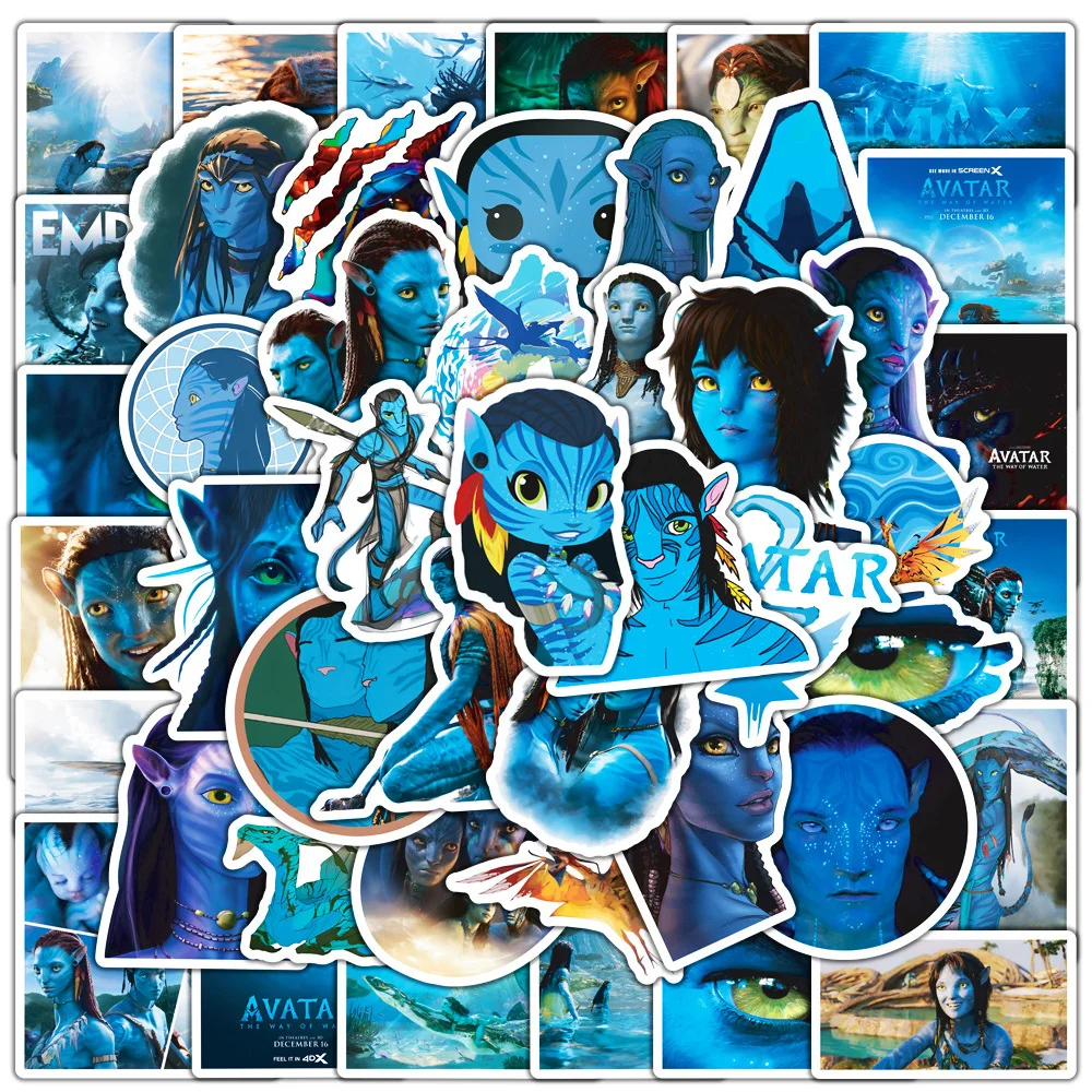 10/30/50PCS Disney Avatar The Way of Water Movie Stickers Decals Laptop Fridge Water Bottle Phone Decoration Sticker Kids Toys