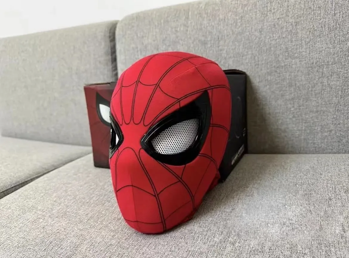 Popular Electric Spider Man Headband, Remote Control Flash USB Charging Glowing Mask, Funny and Handsome Gift