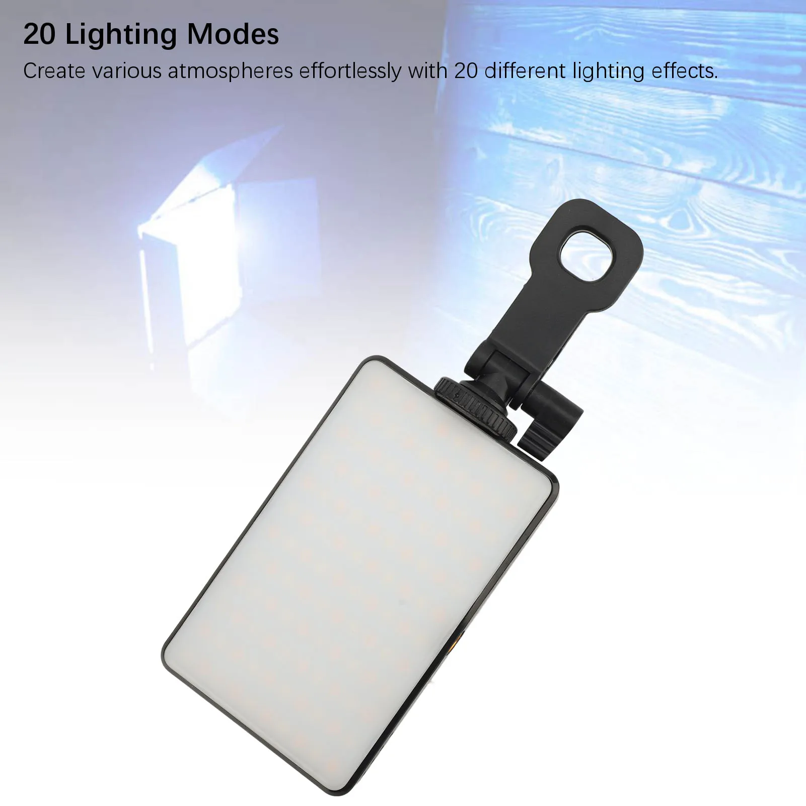 صفقة التخليص LED سطح المكتب التصوير الضوئي المحمولة الفيديو الضوئي 20 وضع الإضاءة RGB أدوات تسجيل الفيديو البث المباشر #4