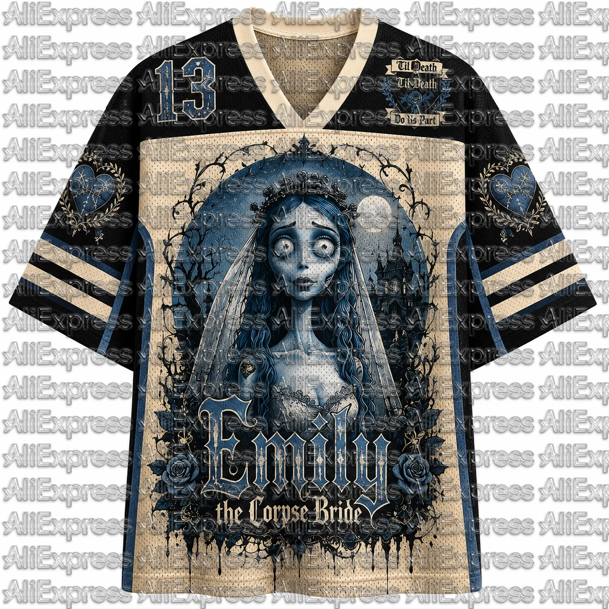 2026 Popular 80s Themed Sports Fashion Short Sleeved V-neck Mesh Streetwear Retro Band Movie Game Fan Gift T-shirt