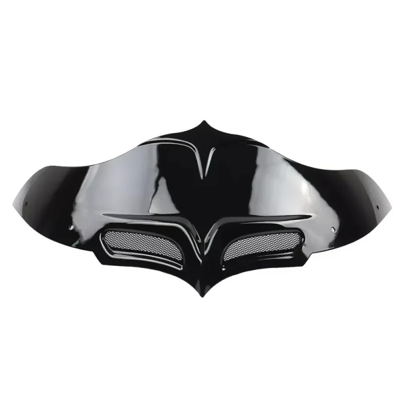 New Black ABS Wave Windshield Windscreen For Harley Touring Road Glide 2015-2023 Retrofit Upgrade