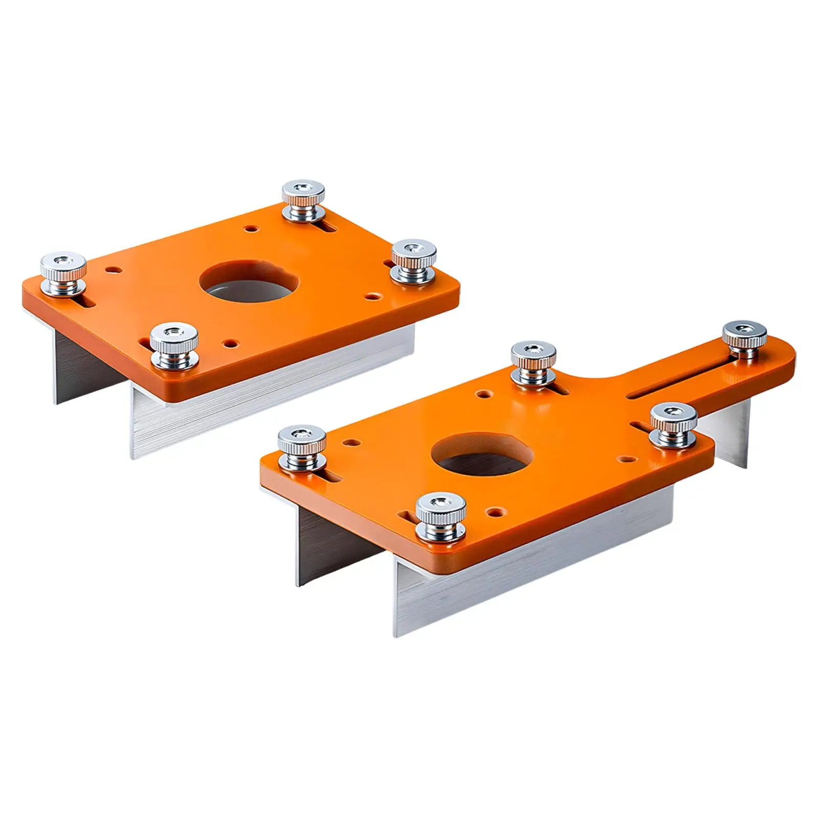 Bakelite Router Table Insert Plate Slotted Board with Aluminium Fence Guide for Accurate Wood Routing