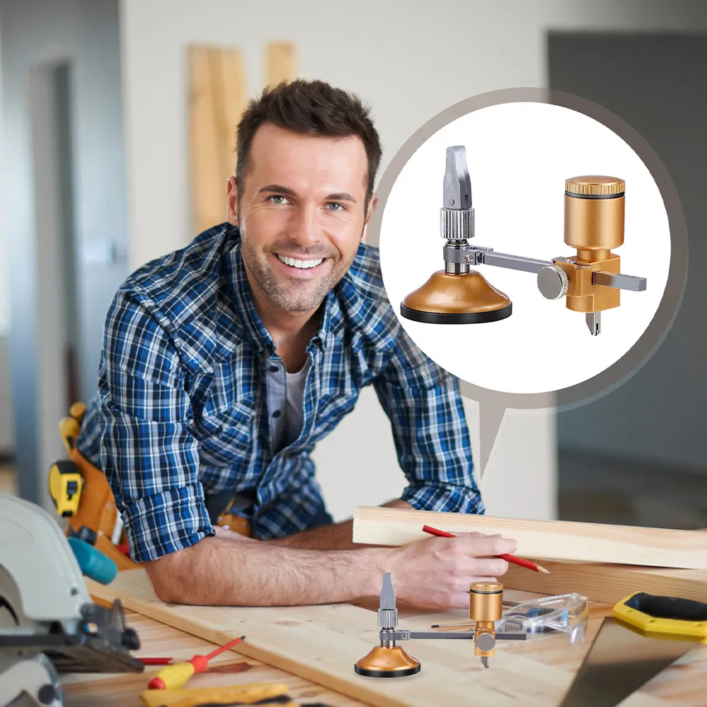 

Регулируемый круговой стеклорез 400 мм для стекла, плитки, керамики, с присоской, точной градуированной рукояткой, для точной резки кругов