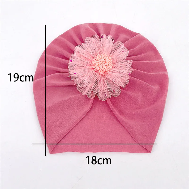 Newborn Toddler Kids Baby Girl Boy Turban Cotton Beanie Hat Winter Knot Solid Soft Cap