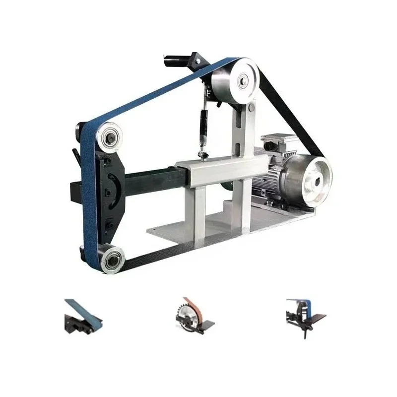 Factory Tabletop Belt Sander Machine Polishing and Sanding Cylindrical Rubber Roller Grinding Machine